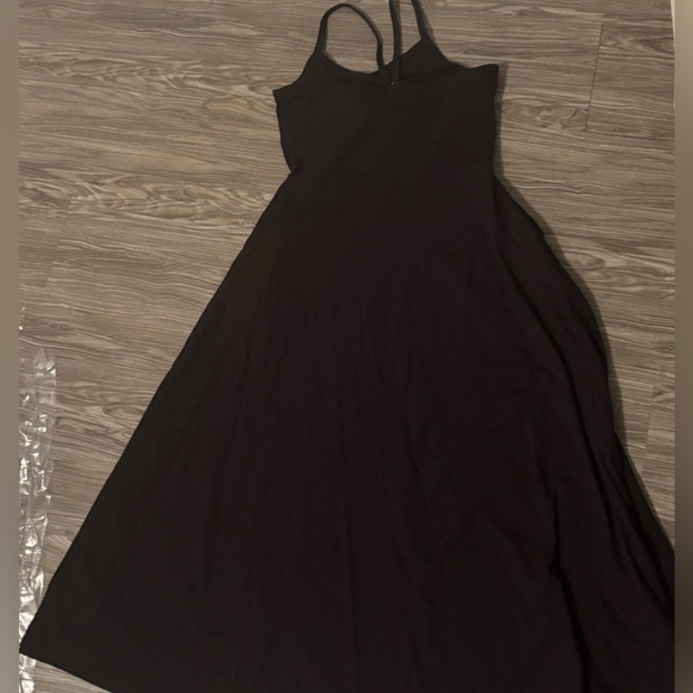 Pact Black Midi Dress with Spaghetti Straps - Picture 2 of 3